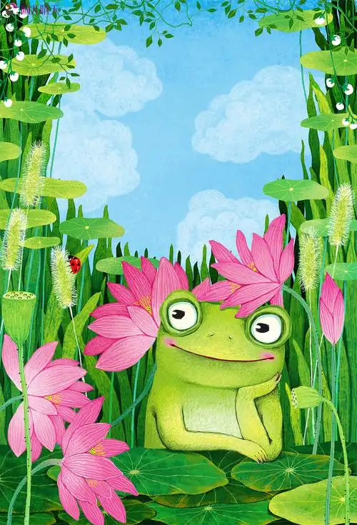 四季小巴掌童话(全彩美绘版)书籍封面插画