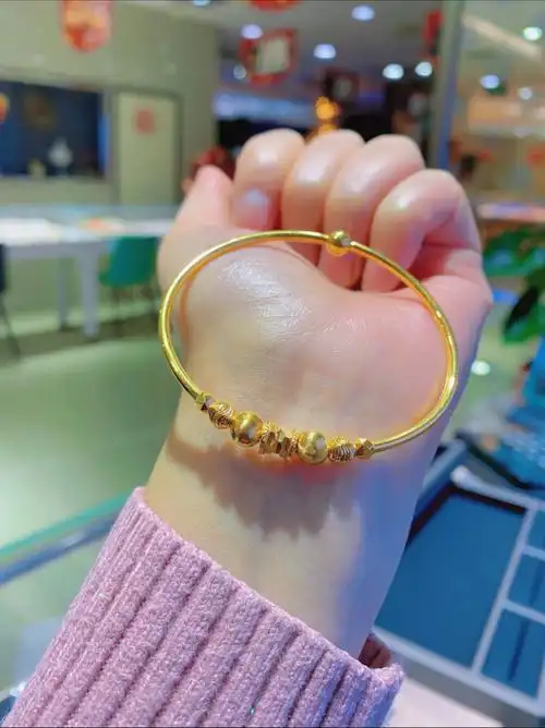 古法金潘多拉手镯细节感满满60