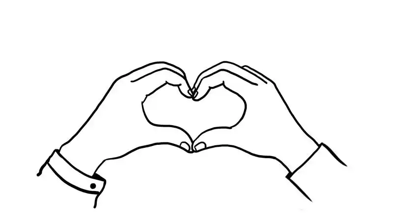 情人节比心手抄报