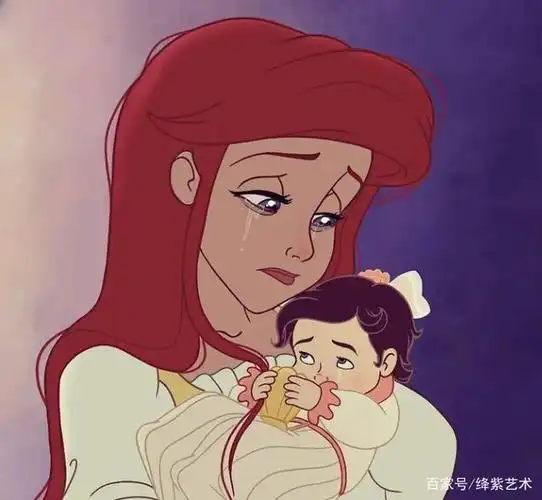 于是她想象出了迪士尼公主怀孕之旅,并用插画的形式画了出来.