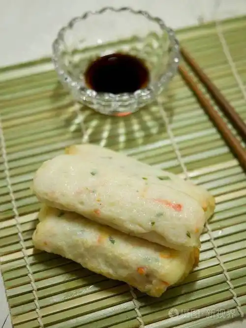 亚洲食物鱼饼鱼膏