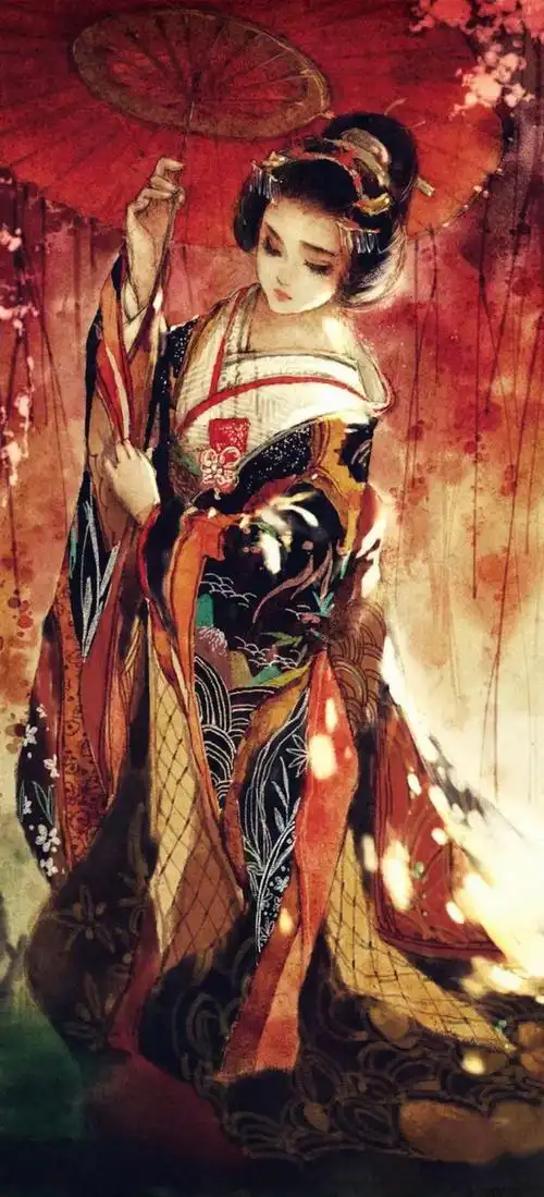 tt喜欢的抱走古风红衣壁纸插画妖孽美女剑三