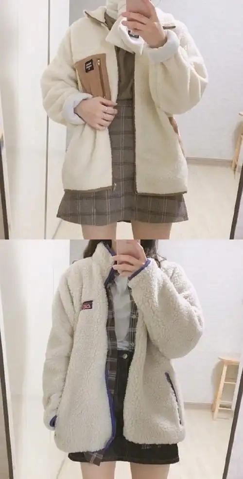 娇小女生的青春学生风穿搭,温柔度max.