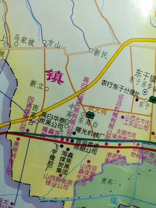 2004年清徐县地图高白镇是工业重镇.