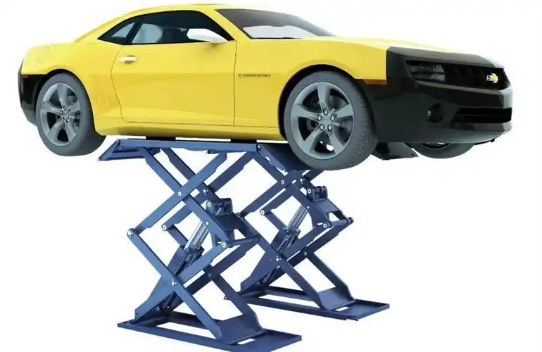 新增车辆举升装置 这一点是针对检测线的检测设备而言,其实采用地沟