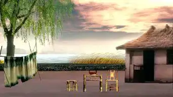 现代京剧《沙家浜—军民鱼水情》舞台背景_1920x1080_高清视频素材