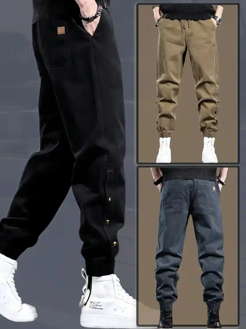 高档工装裤哈伦裤男