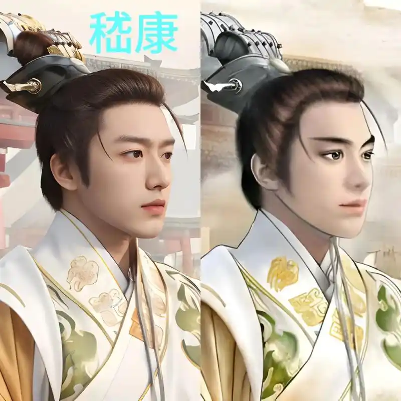 ai穿越之古代四大美男.兰陵王,潘安,嵇康,卫玠版本,依据旧 - 抖音