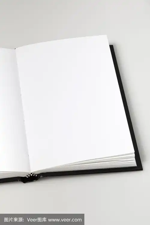 打开空白页的书
