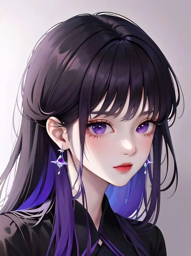 紫发紫瞳御姐|妹妹说紫色很有韵味61御姐头像 紫色系和御姐超搭