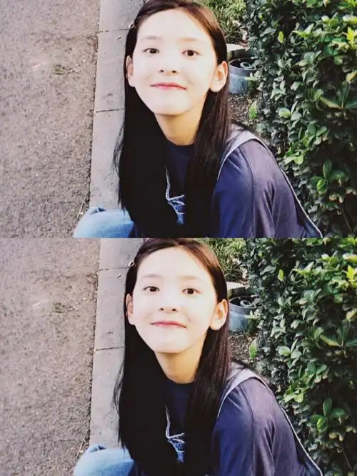 章若楠二宫格壁纸