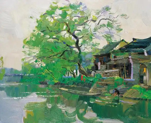 作品现为中央美术学院博士生导师,中国油画学会理事,中国美术家协会