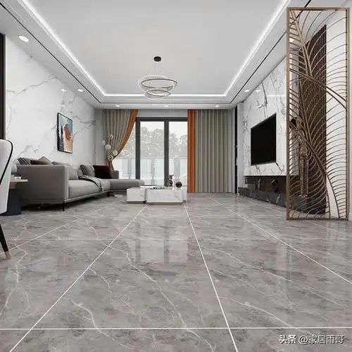 也像现在流行的灰色系列地砖一样,加上波打线就等