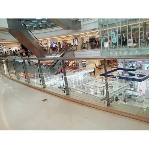 槽管钢化安玻璃栏杆组装护栏室内阳台商场办公楼通用