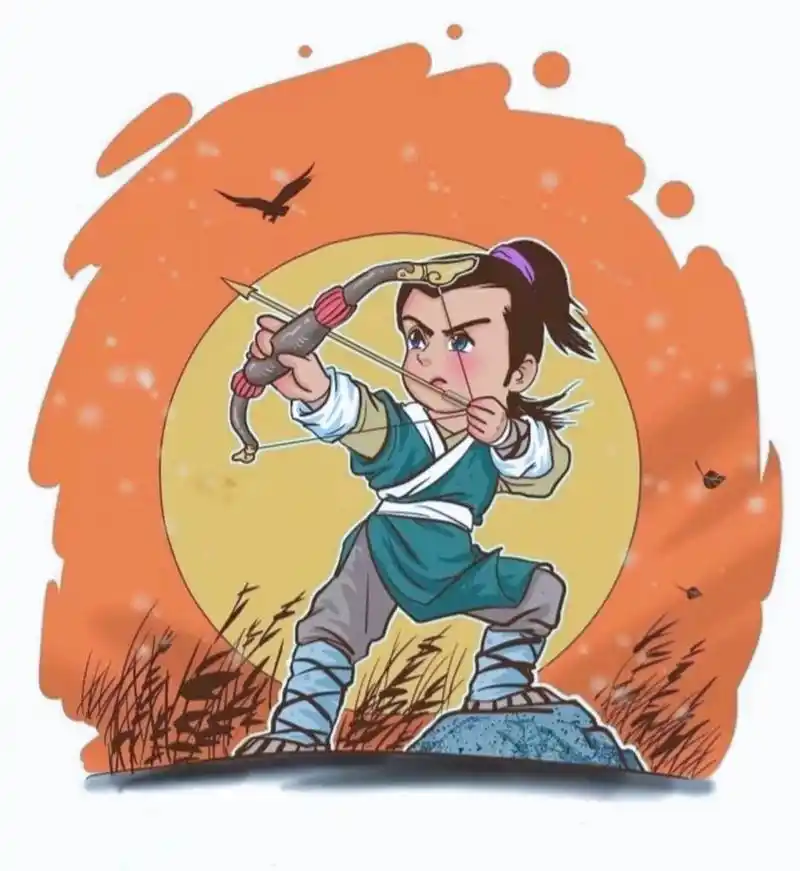 以前画的靖哥哥 #小4漫画# #原创漫画# #射雕英雄传