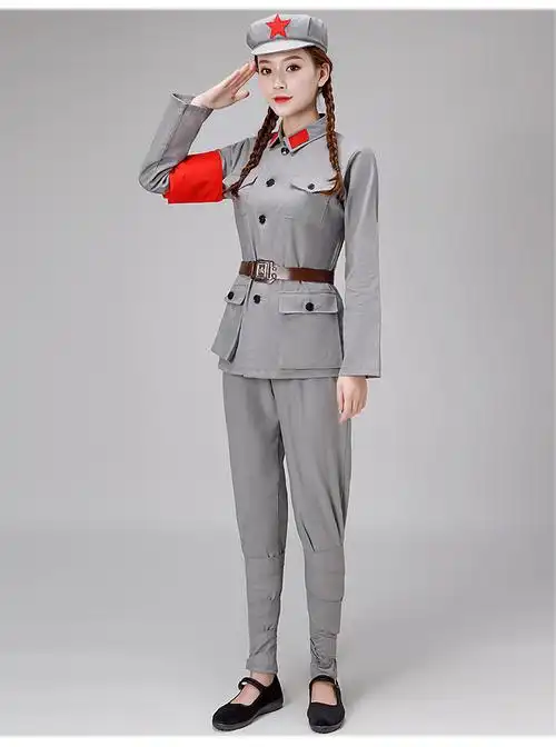 演出服八路军红军长征抗战经典话剧表演男女舞台民族服装