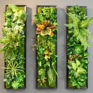 北欧相框多肉墙体仿真绿植背景墙植物假花画墙面装饰墙上壁挂墙饰