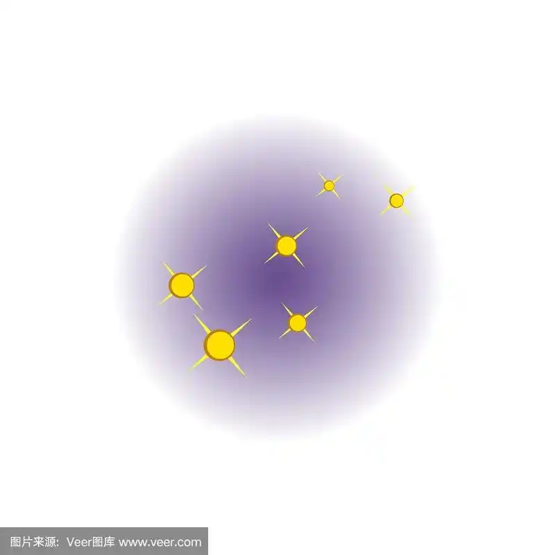 北极星图标卡通风格