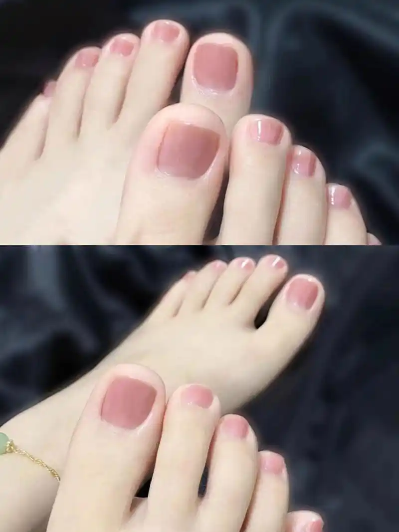 mr夏季裸粉色脚指甲油女脚趾甲免烤持久不掉 #美脚
