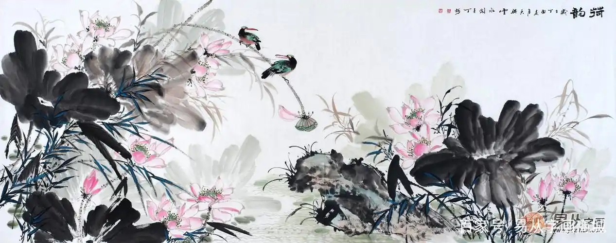 "出淤泥而不染,濯清涟而不妖",名家国画荷花图欣赏