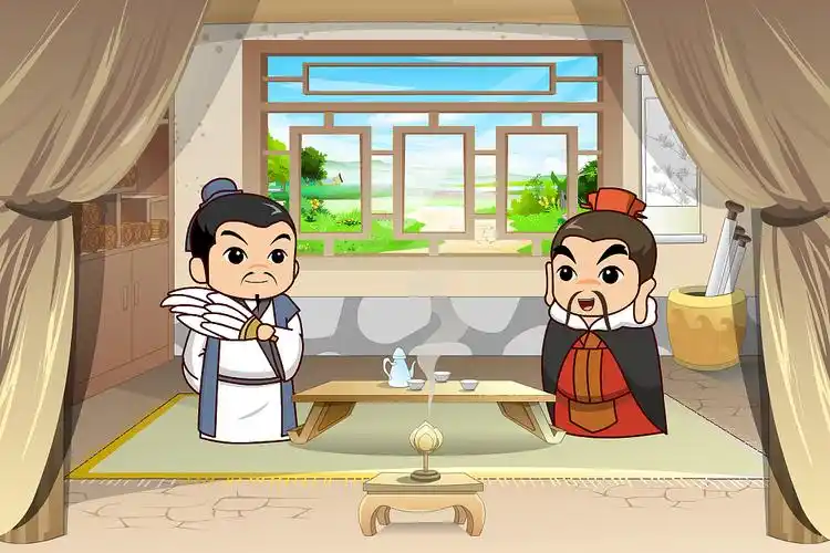 《三顾茅庐》课件动画素材绘制