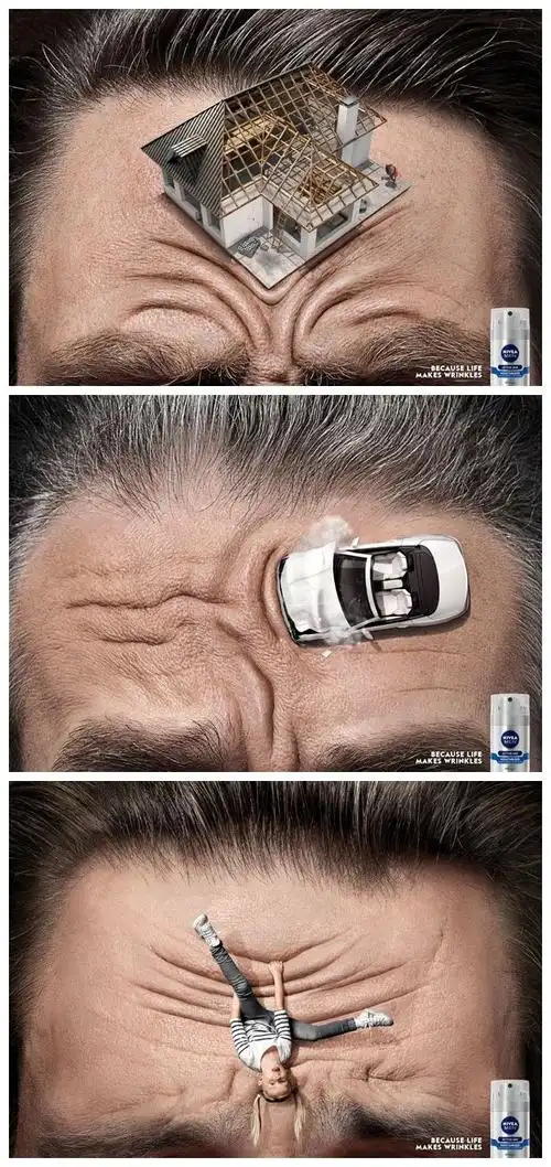 nivea妮维雅男士护肤产品创意广告