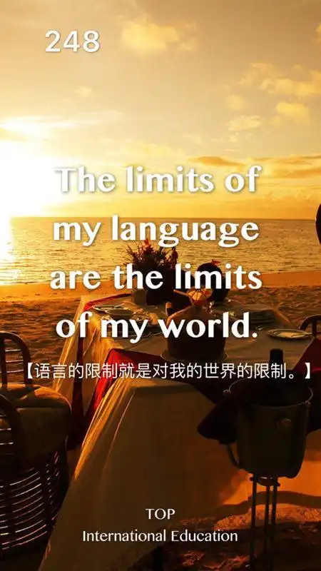 语言的限制就是对我的