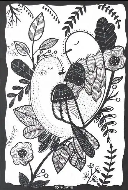 6种线描装饰画的表现技法内含精品教程一定收藏哦
