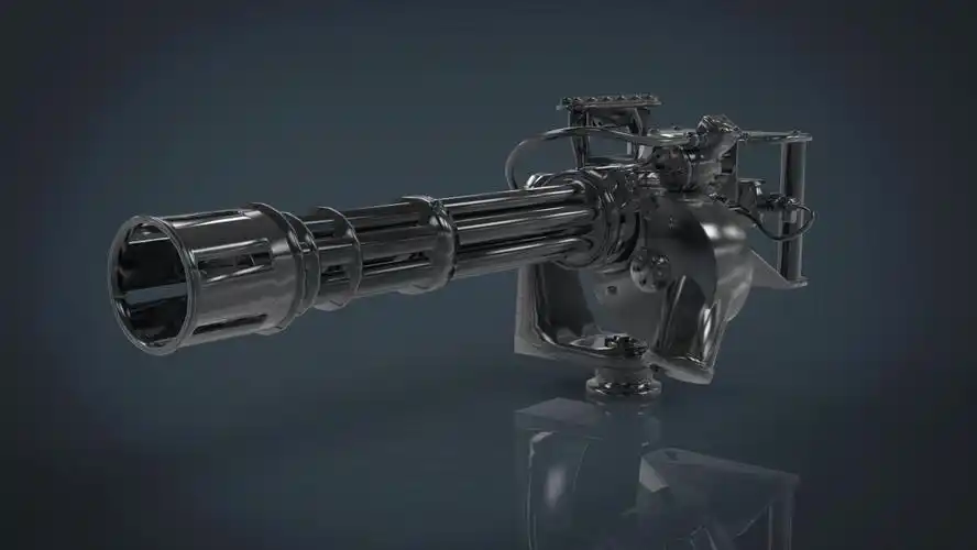 加特林机枪 - 3d模型库 - cg模型王 - www.cgmxw.com
