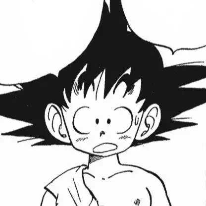 小悟空惊讶头像_七龙珠悟空黑白版头像_三千图片网
