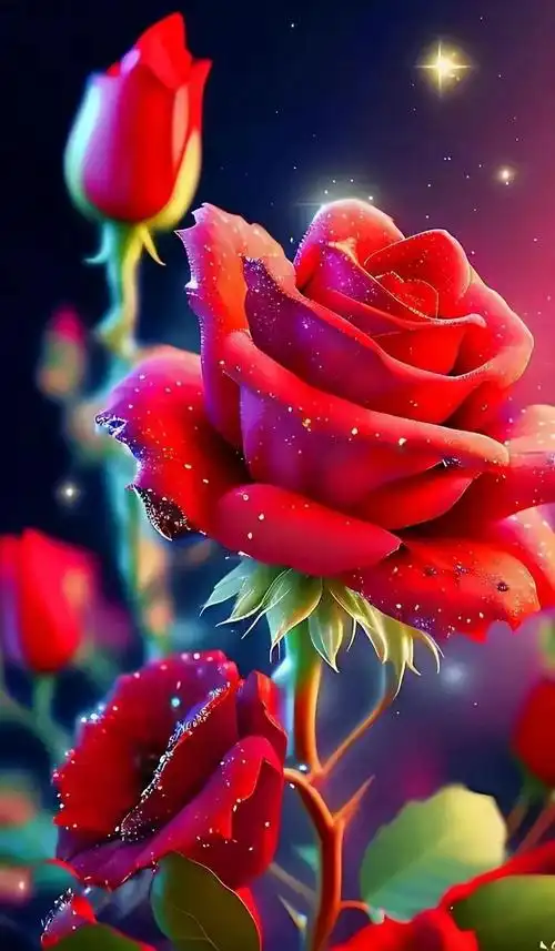 花中之王象征着爱情幸福和浪漫