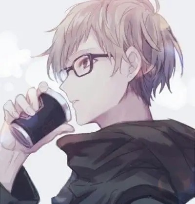 眼镜手绘男生头像