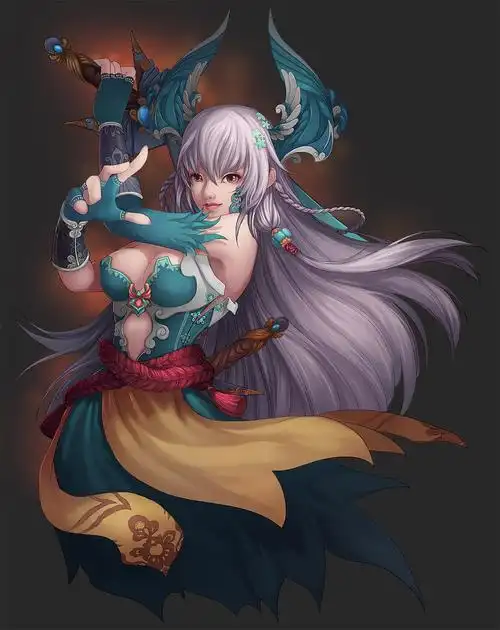 以前画的角色半身像