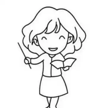 老师简笔画女 老师简笔画女生q版漫画 - 第 3 - 水彩迷