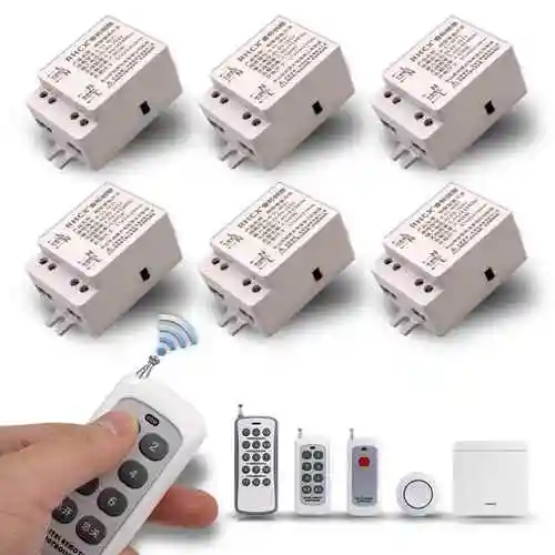 高档无线遥控开关220v家用单多路吸顶灯灯具水泵电源控制器免奢华