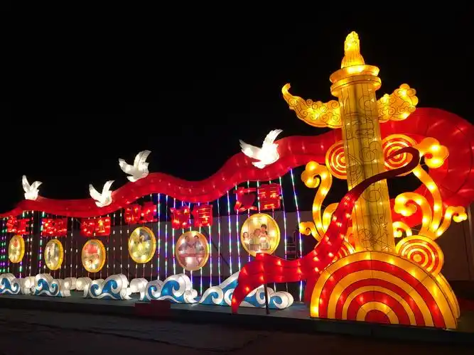 平安袁家村及乐都春节花灯(手机拍摄2019.2.12