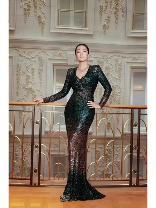 巩俐巴黎cartier活动造型