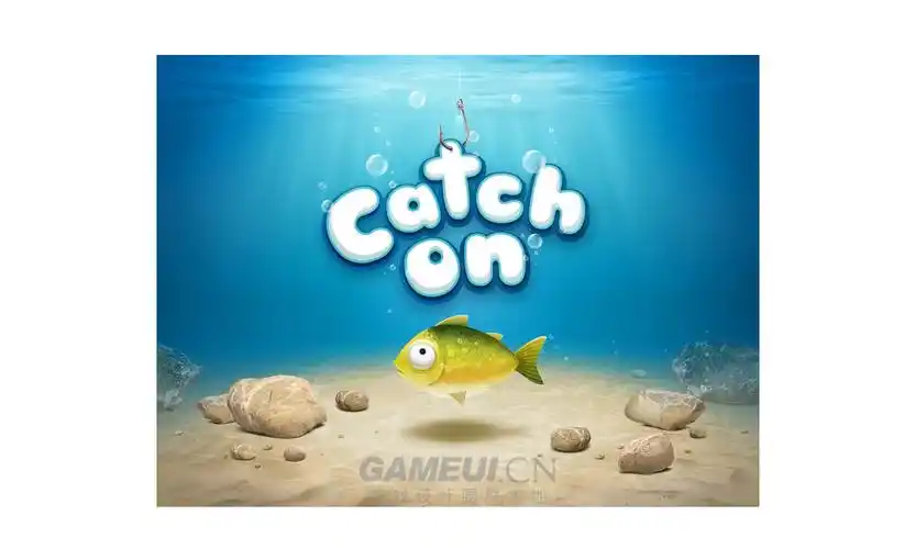 catchon-英文游戏logo-gameui.cn-游戏设计聚集地