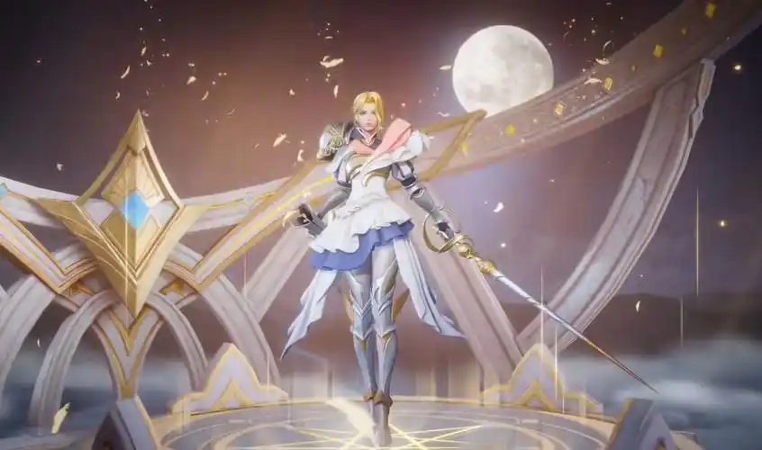 游戏五日谈:王者荣耀夏洛特新皮肤成女武神,技能七芒星还有双特效