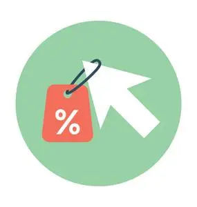 折扣优惠矢量图标图片