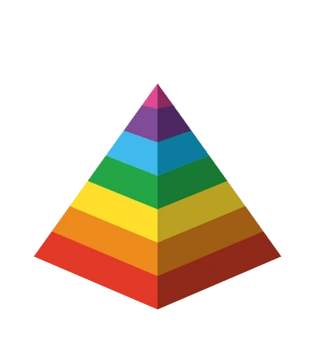 卡通彩色金字塔