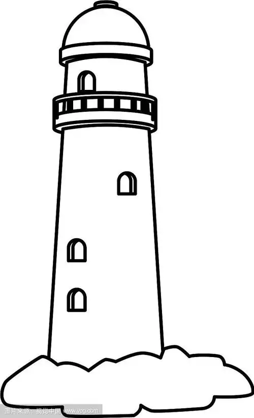 灯塔孤立的图标