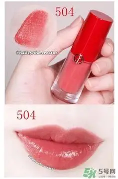 阿玛尼小胖丁504 阿玛尼小胖丁唇釉504试色