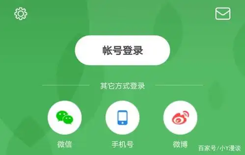 账号登录选择微信,手机号以及微博都可以.