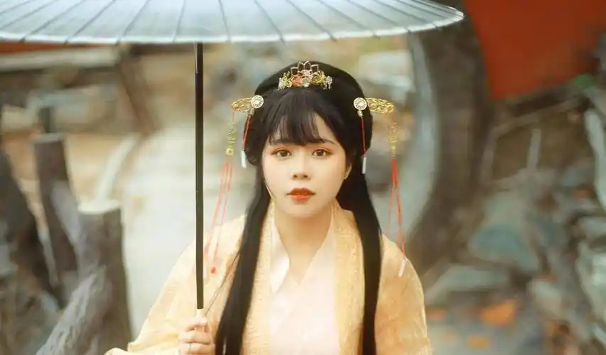 抖音上比较火的古装女子照片电脑桌面壁纸