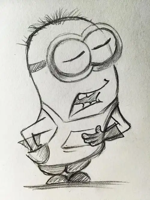 素描十个小黄人简笔画