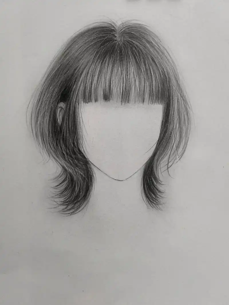 头发这么画才真实 认准独一的帐号,我的原创发型素描手稿图,喜欢的