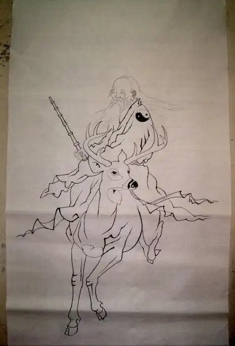 姜子牙全身的简笔画