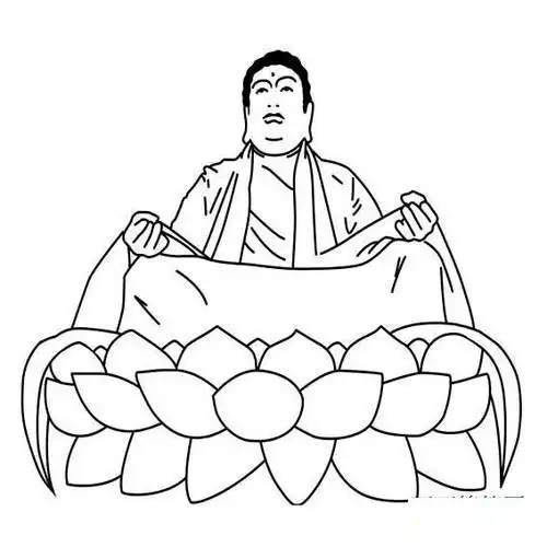 怎么画佛像简笔画集