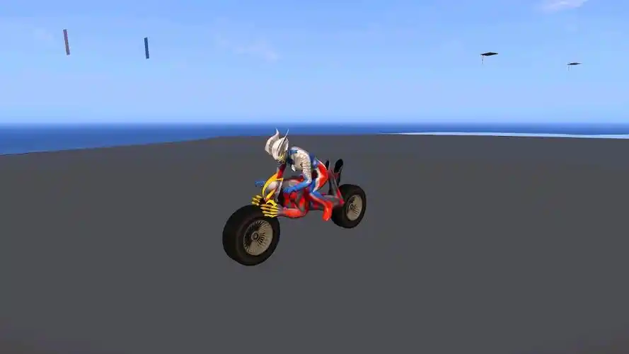 赛罗奥特曼骑贝利亚摩托车